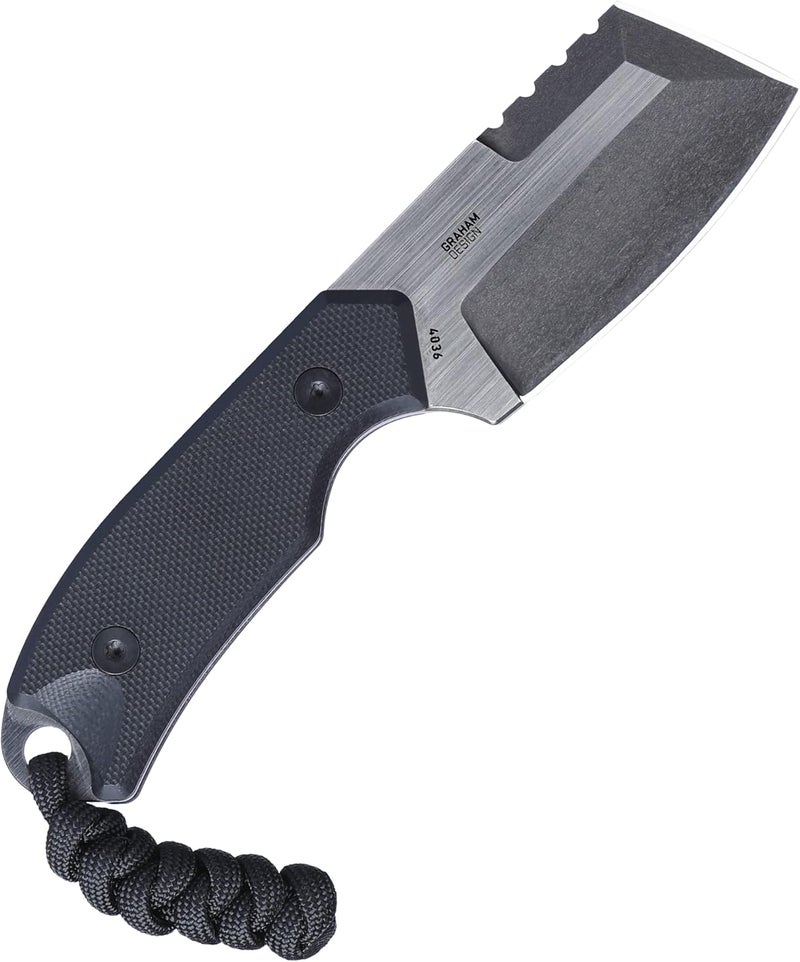 CRKT Razel Compact Fixed Blade Knife with Sheath: D2 Steel Blade with Veff Flat Top Serrations, G10 Handle, 4036 - Image 2